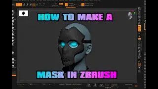 How to Create a Face Mask in zBrush using Mesh Project Brush