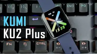 KUMI KU2 Plus - металл и изогнутое стекло! Смарт-часы меряют температуру, пульс, кислород, шаги, сон