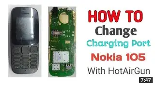 how to replace Nokia mobile 105 of charging jack base part