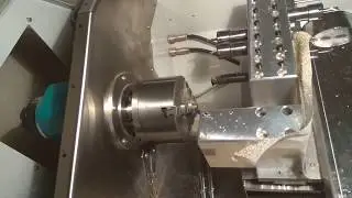 Самодельный токарный ЧПУ из 1д601 ... обработка мелких деталек 3.. DYI CNC lathe/ Brass machining.