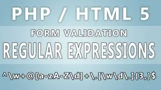 PHP Regular Expressions Form Security & Validation
