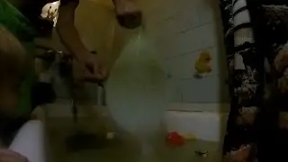 To burst a water balloon - slow motion