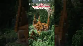 Minecraft: Elvish House Quick Build #minecraft #minecraftbuilding #minecraftshorts