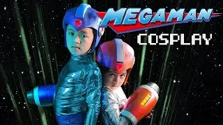 Mega Man Cosplay for My Kids
