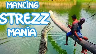 mancing mania ambyar~ hampir tercebur😱 kedua remaja terjebak di danau buaya
