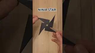 NINJA STAR SHURIKEN ORIGAMI. PAPER WEAPON NINJA STAR ORIGAMI #diy #paperart
