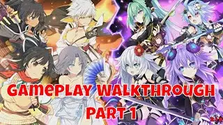 Neptunia X Senran Kagura Ninja Wars - Gameplay Walkthrough Part 1 | English (PS4 Pro, 1080p)