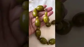 Винтаж. Мои покупки !Бакелитовые бусы. Брошь Lea Stein.
