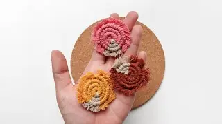 DIY Macrame Fridge Magnet | Easy Macrame Magnet