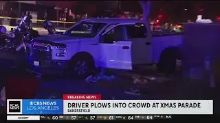 Driver plows into crowd at Bakersfield Christmas parade