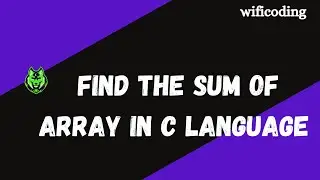 sum of array elements in c