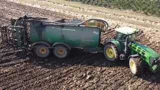 John Deere 7930 , 8335R , Samson Schleppschlauchgest