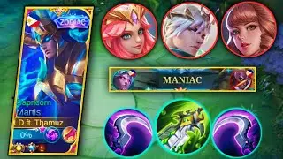 MARTIS NEW BEST BUILD AND EMBLEM FOR AUTO MANIAC | GLOBAL MARTIS BEST BUILD 2022 - MLBB