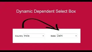 How To Create Dropdown Using Php & MySql PDO | Dynamic Dropdown In PHP MySQL & PDO | DynamicDropdown