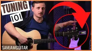 How To Tune A Guitar With a Clip on Tuner 👍 For Beginners