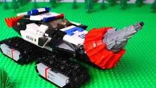 LEGO Experimental Police tractor and monster truck. Cars for kids