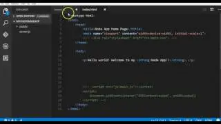 Node.js A to Z - Video 18: Serving HTML Pages