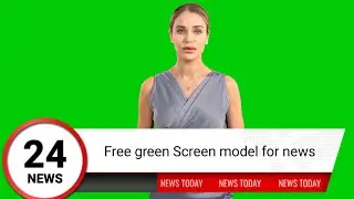 Female news anchor green screen free download #newsanchor @greencreater