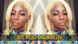 Laying my wig then a BLACKOUT!! |Blonde #613wig hair for Darkskin