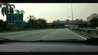 Driving On Highway Malaysia