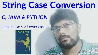 String Case Conversion in C, Java and Python