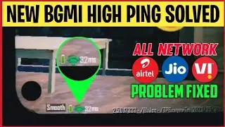 New BGMI High Ping Problem solved ✅ How to fix ping in bgmi | bgmi high ping problem jio, airtel, vi