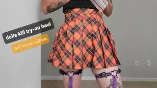 ASMR | Dolls Kill Try-On Haul HALLOWEEN EDITION 🎃