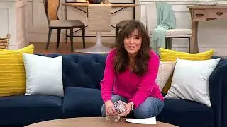 Faceted Glass Round Trinket Holder with Flower by Valerie on QVC