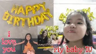 IU 's simple Birthday celebration Cute baby