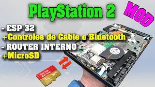 Router interno + Bluerretro PlayStation 2 MOD