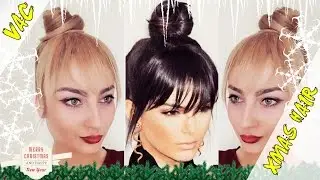 Christmas Day Top Knot Bun - In the style of Kendall Jenner
