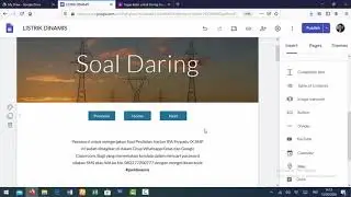 Memasukkan Soal Daring (Online) ke dalam Google Sites (Pembelajaran)