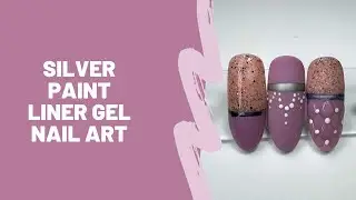 Silver Paint Liner Gel Nail Art