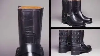How Frye Harness Boots are made (30 seconds)