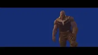 Thanos returning titan ( BLUE + GREEN SCREEN )