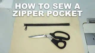How To Sew A Zipper Pocket! How To Make A Zipper pocket!
