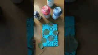 Gelli Plate Printing with Repurposed Vase and Eucalyptus