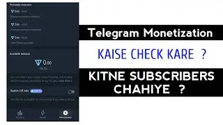 Telegram Monetization Update | Telegram Channel Monetize | Kaise Check Kare Channel Monetize Hain |