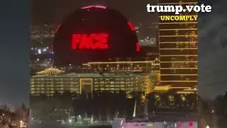 3D DIGITAL SPHERE BILLBOARD SIGN - SPOOKY MESSAGE