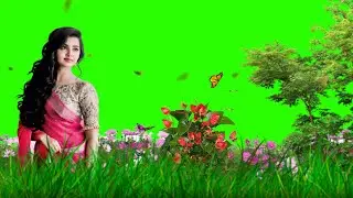 3d nature green screen status // flowers green screen video effects
