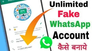 How To Create Unlimited Whatsapp Account Without Phone Number Free | Whatsapp With Virtual Number