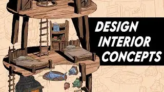 Designing a Fantasy Squid House - Interior