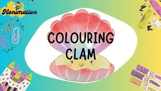 How to colour clam | coloring clam | eye catching clam