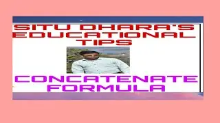CONCATENATE FORMULA l Combining Data From Multiple Cells in Excel