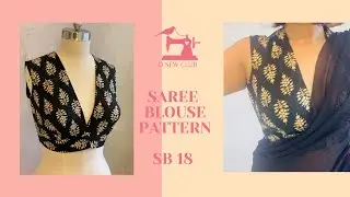 Plunging neck blouse SB18