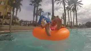 Girls playing in pool 2019