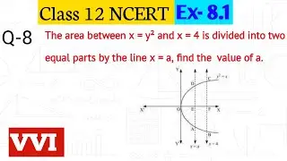 Ex-8.1 Question No 8 | Application of integrals class 12 NCERT
