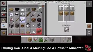 How To Find Coal , Iron & make Bed & Underground House in Minecraft PE Part 2