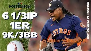 [WS game 2] Framber Valdez | Oct 29, 2022 | MLB highlights