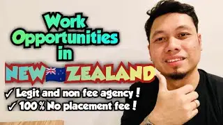 JOB HIRING BOUND TO NEW ZEALAND | NO PLACEMENT FEE | POEA LEGIT AGENCY